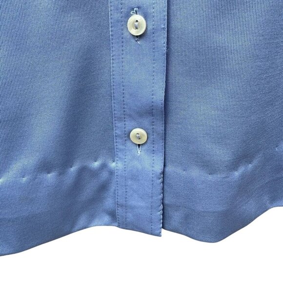 Dorce Vintage 70s Womens Light Blue Button-Up Long Sleeve Shirt Blouse Top 16 - Picture 4 of 9